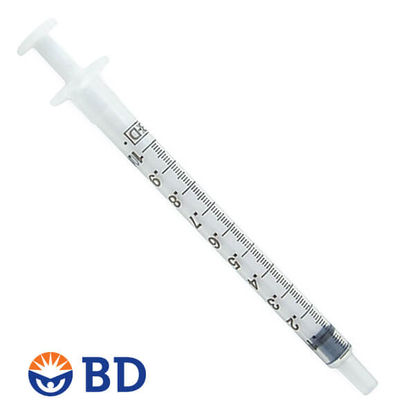 BD SYRINGE 1ML SLIP TIP 302100 TUBERCULIN BOX-100