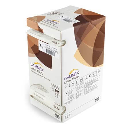GAMMEX MICRO GLOVES STERILE LATEX POWDER FREE SIZE 7.5 330052075 BOX-50
