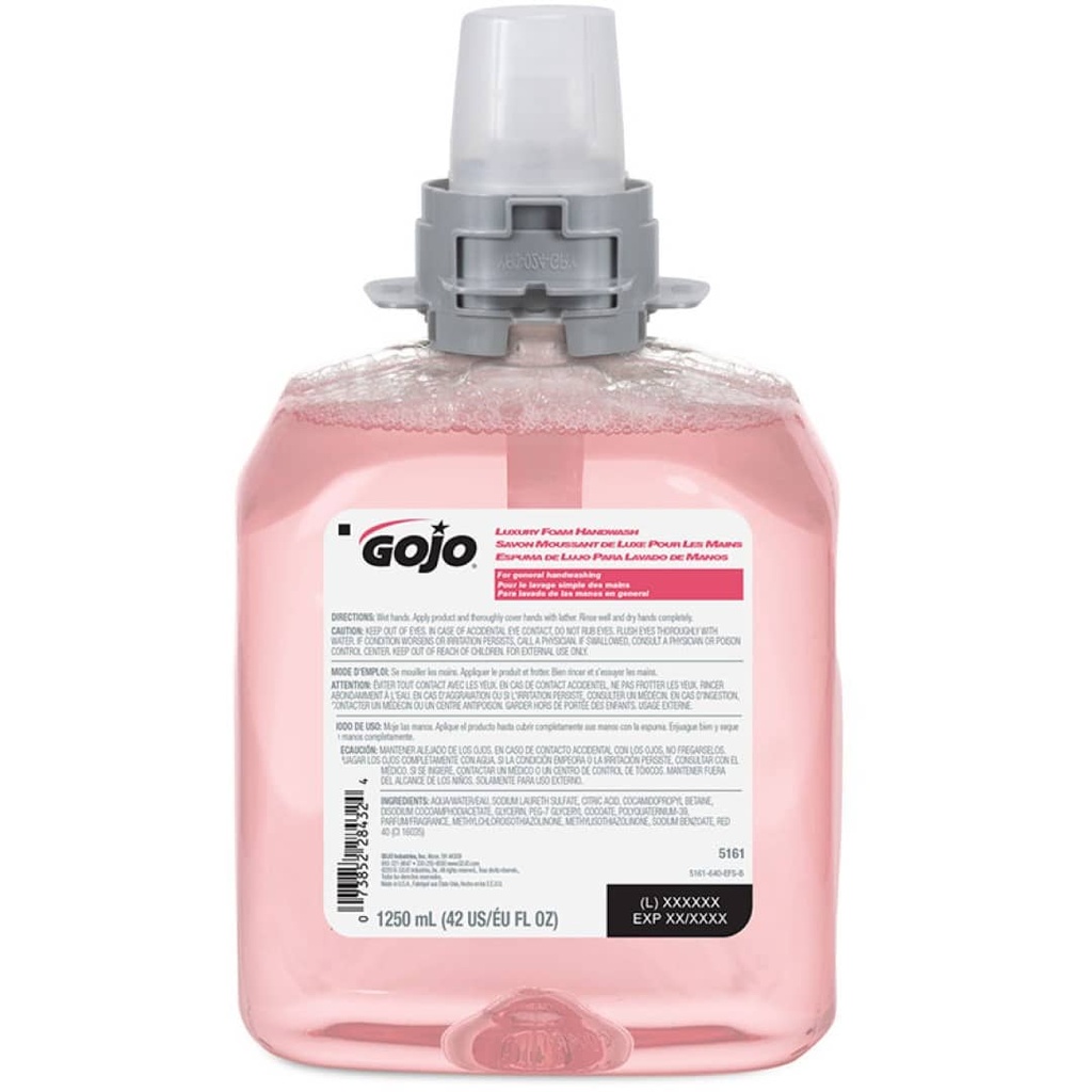 GOJO FMX LUXURY FOAM HANDWASH 1.25LT 5161-04 CASE-4