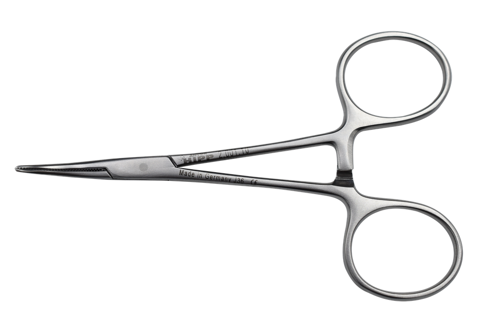 HIPP ARTERY FORCEP HARTMANN MICRO CURVED 10CM