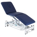 TASK MEDICAL HI-LO EXAMINATION COUCH 3 SECTION, 1 MOTOR WITH FOOT CONTROL BAR 70CM WIDE NAVY BLUE