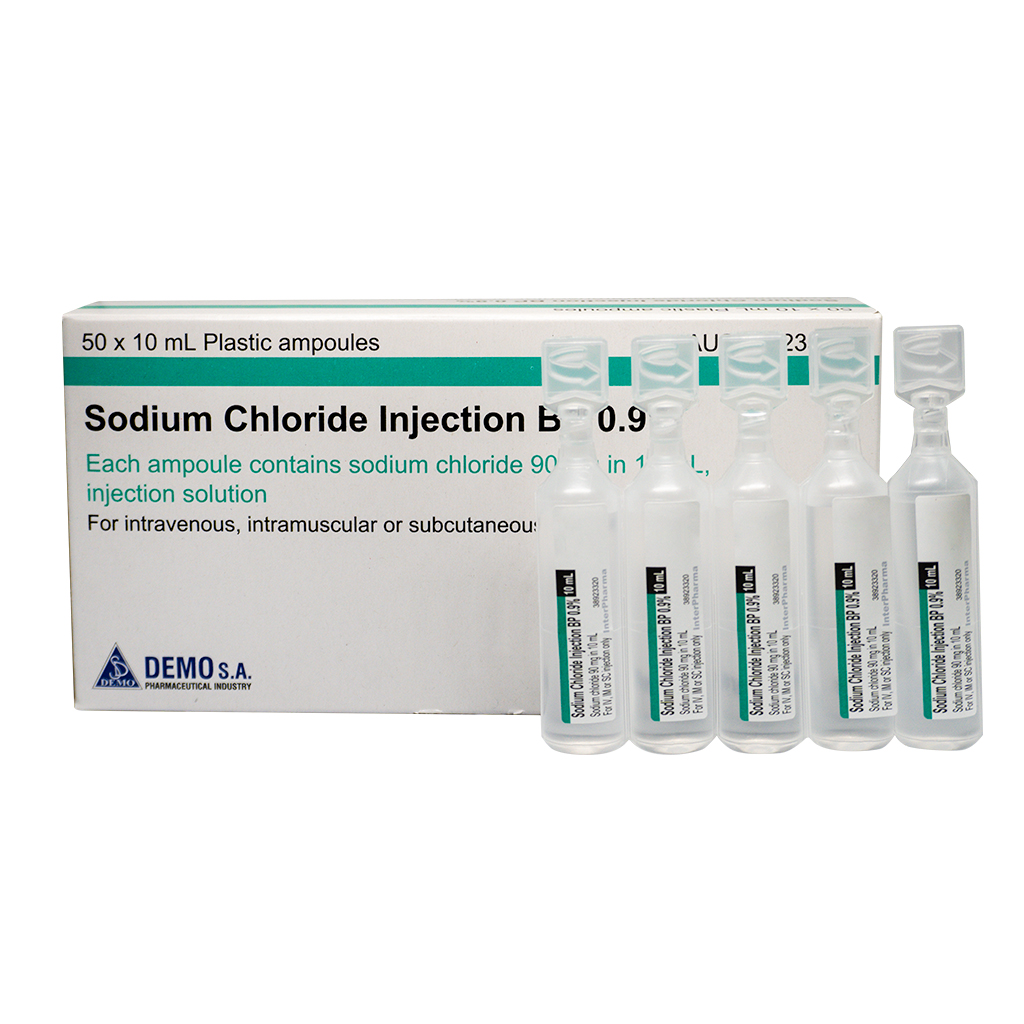 INTERPHARMA SODIUM CHLORIDE 0.9% 10ML INJ - BOX OF 50