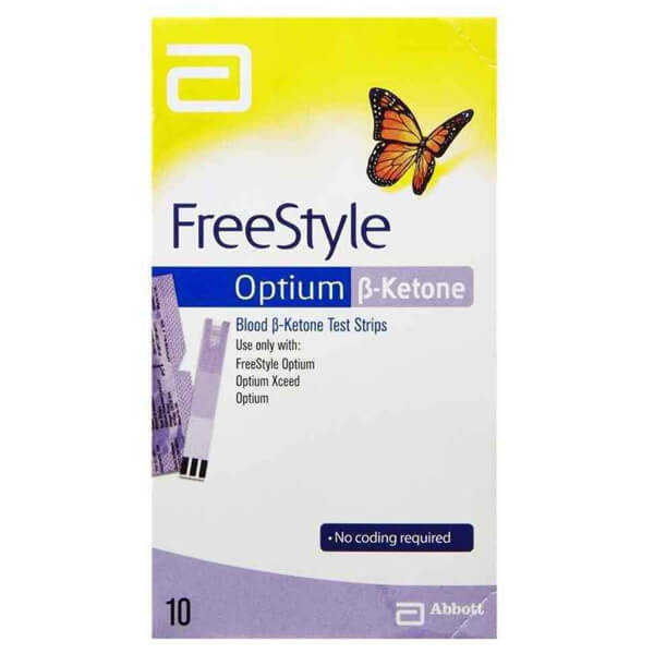 ABBOT FREESTYLE OPTIUM BLOOD KETONE TEST TRIPS PACK - 10