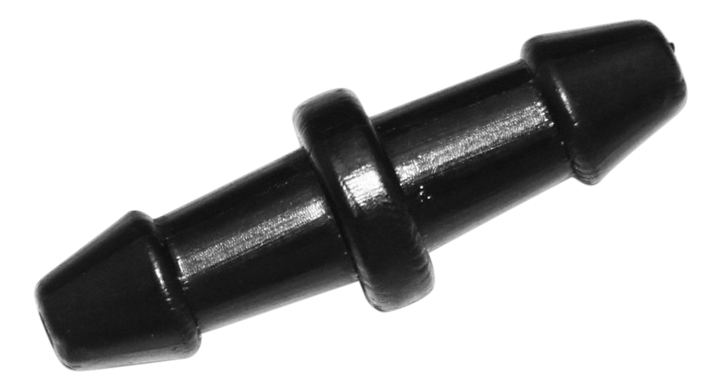 PLASTIC TUBE CONNECTOR BLACK (SG500-600-000) EACH