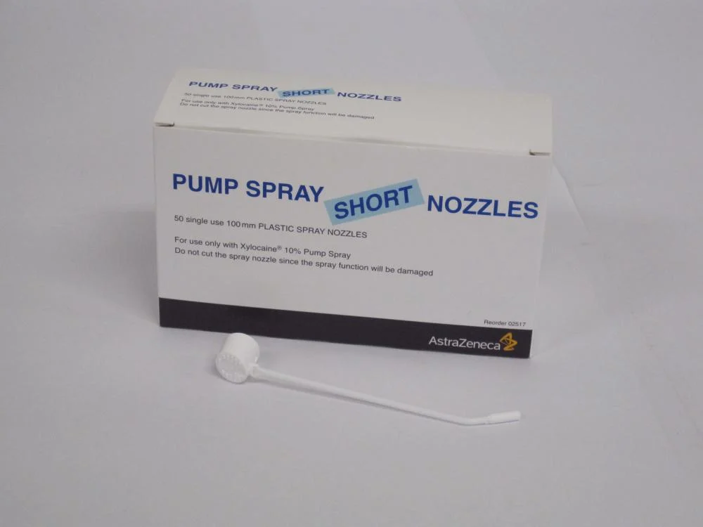 XYLOCAINE PUMP SPRAY NOZZLE SHORT 120MM - Box of 50