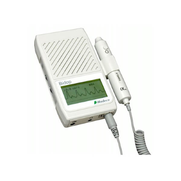 HADECO BI-DIRECTIONAL VASCULAR DOPPLER HAND HELD WITH LCD DISPLAY 8MHz PROBE ES100V38 EACH