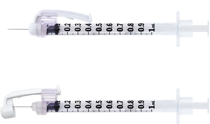 BD SYRINGE SAFETY GLIDE  1ml 29G 1/2 0.33mm x 13mm (305930) - Box of 100