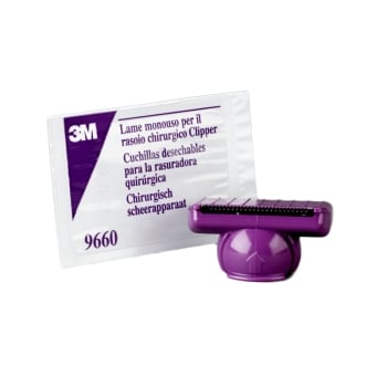 3M SURGICAL CLIPPER BLADES PURPLE SINGLE-USE 9660 CASE-50