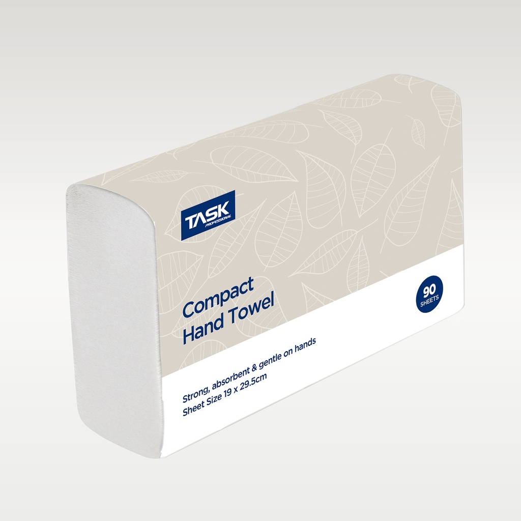 TASK PROFESSIONAL COMPACT HAND TOWEL 19 x 29.5cm - Carton of 24