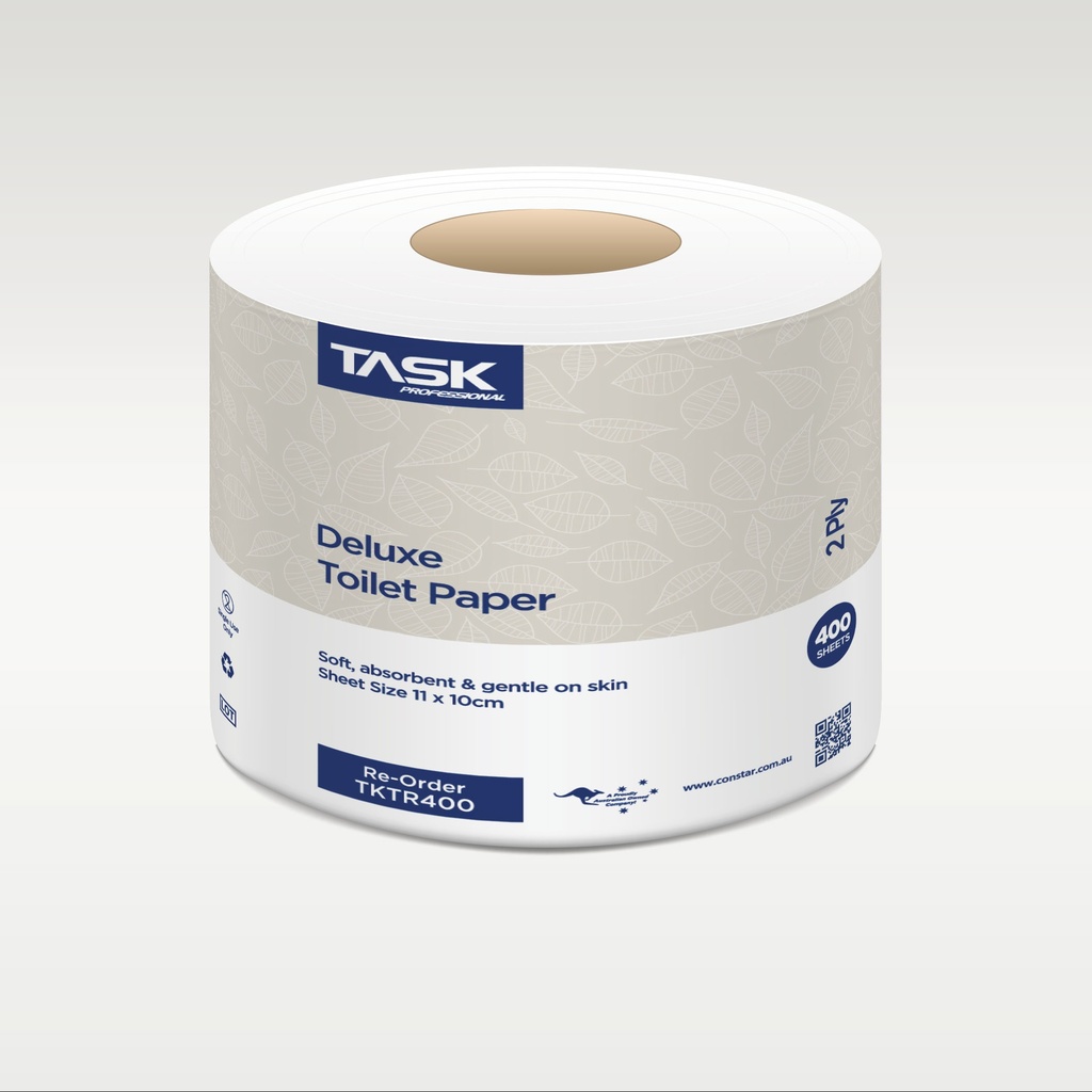 TASK PROFESSIONAL DELUX TOILET PAPER ROLL - Carton of 48