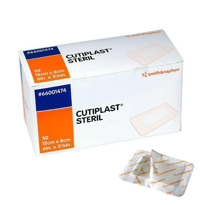 CUTIPLAST ADHESIVE FABRIC ISLAND DRESSING 15 x 8cm (66001474) - 50