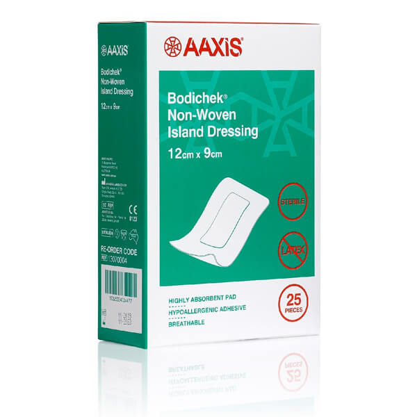 Bodichek Fabric Island Dressing 12 x 9cm - Box of 25 (13070004)