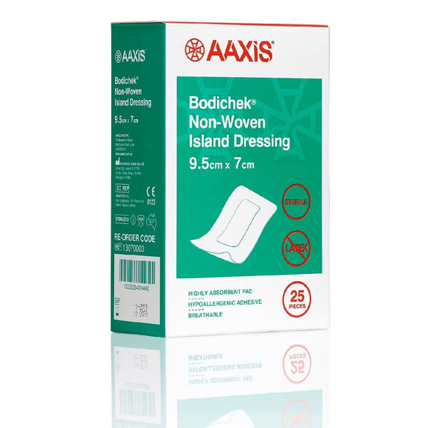 Bodichek Fabric Island Dressing 9.5 x 7cm - Box of 25 (13070003)