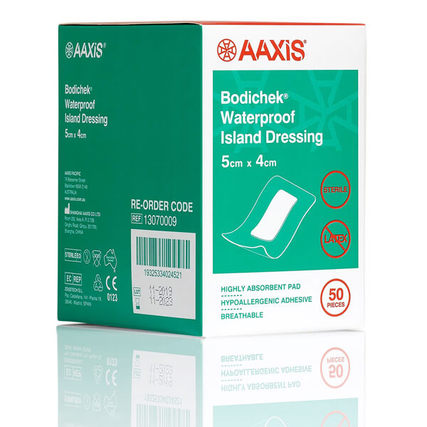 Bodichek Waterproof Film Island Dressing 5 x 4cm - Box of 50 (13070009)
