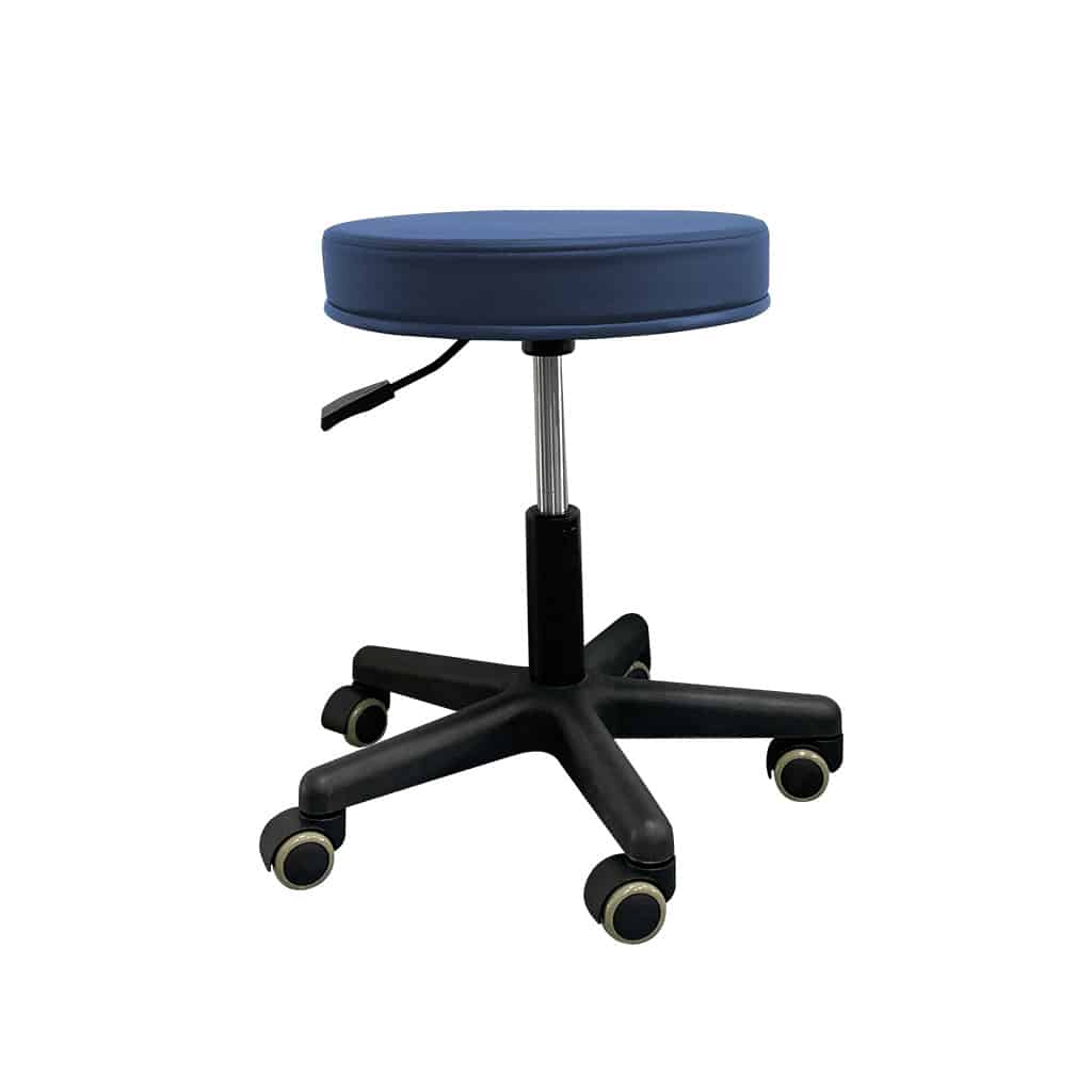 TASK MEDICAL ROUND STOOL NAVY BLUE