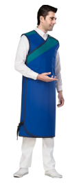 UNIRAY DOUBLE-SIDED APRON, MAXLITE, MAXX, 0.50-0.25mm, LARGE, L-100 W-60cm, ROYAL BLUE/AQUA GREEN (UF221733)