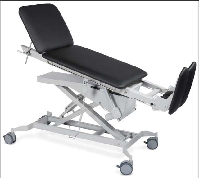 HEALTHTEC TILT TABLE (710 wide) (CLEAR SPAN) - TWO SECTION & SPLIT FOOTPLATE