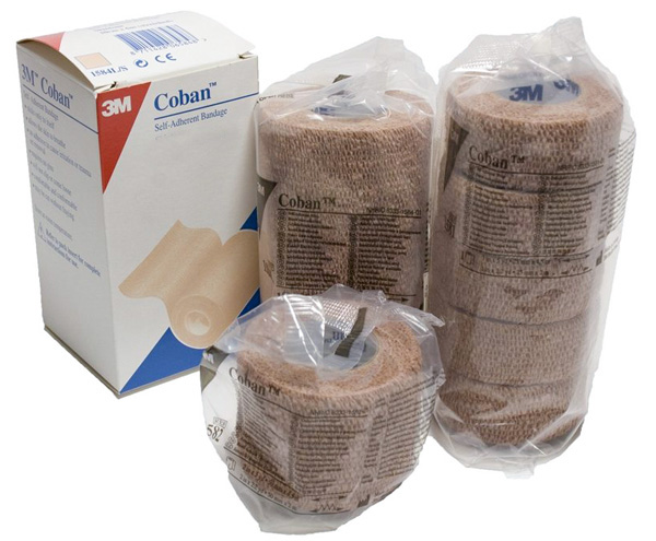 COBAN COHESIVE BANDAGE TAN 15CMx2M 1586 BOX-12