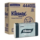 KIMBERLY-CLARK KLEENEX COMPACT INTERLEAVED HAND TOWEL 19.5 X 29.5 CM 4440 CASE (24 x 90 SHEETS)