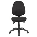 OFFICE CHAIR FABRIC, BLACK, HIGH BACK, 3 LEVER, 135KG RATING YS08 EACH