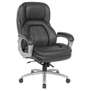 EXECUTIVE CHAIR HERCULES, LEATHER, HIGH BACK, FIXED PADDED ARMS, 175KG RATING, BLACK EACH (YS50H)