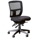 EXECUTIVE CHAIR MIAMI II, MESH BACK, FABRIC SEAT, 3 LEVER WITH SEAT SLIDE, RATCHET BACK, 150KG RATING, BLACK (YS113)